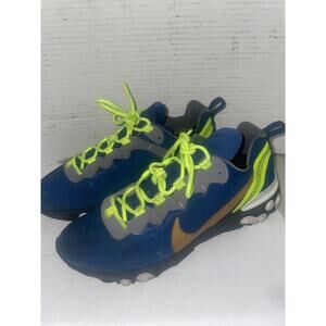 Size 9.5 CJ1497-991 Women’s Nike Element React Running Shoe green blue gold gray